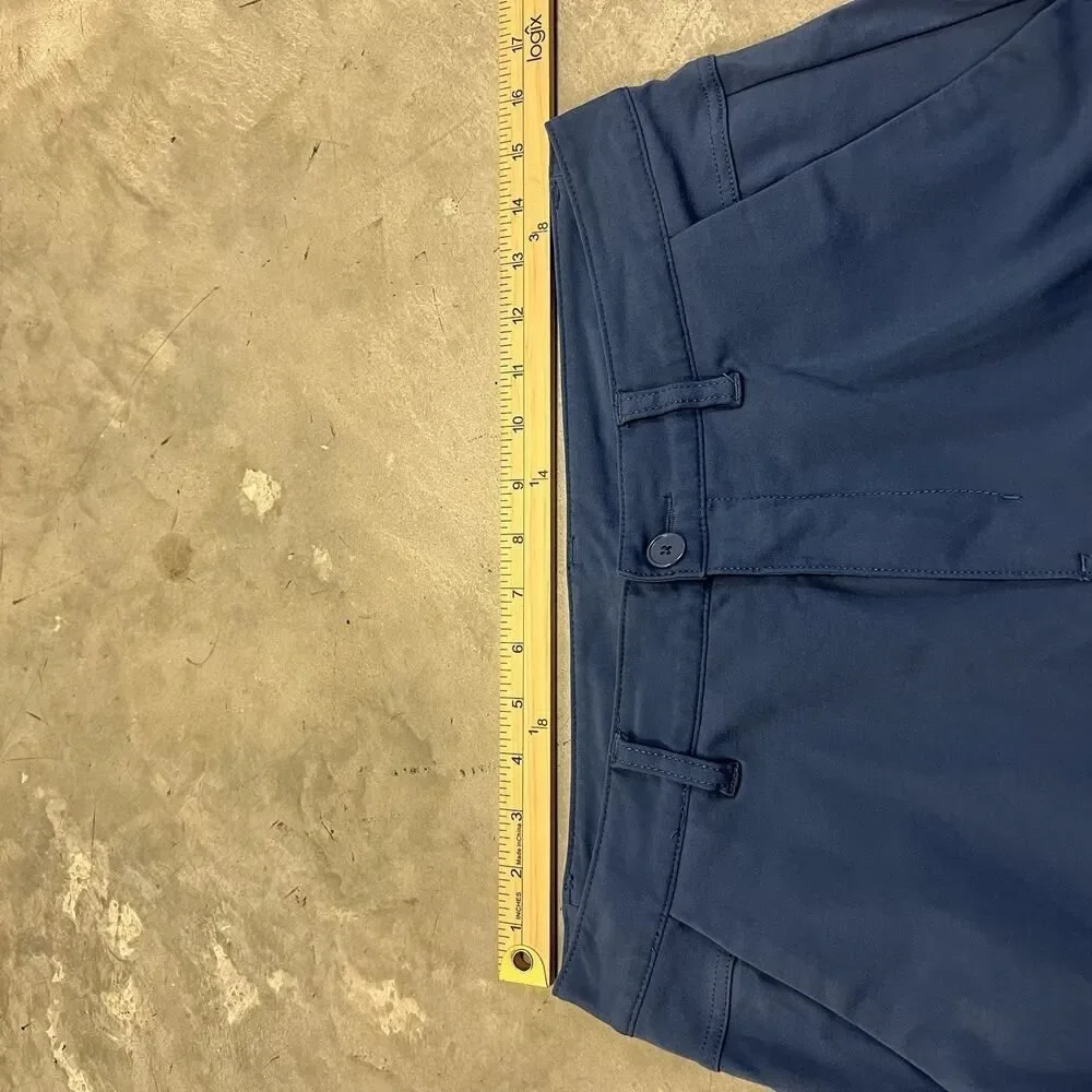 Bylt Everyday Pants 2.0 Medium Mens Blue Tapered Leg Nylon Blend Stretch 30x29